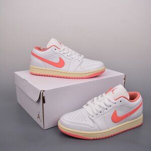 Air Jordan 1 Low White Powder Toe Sneaker